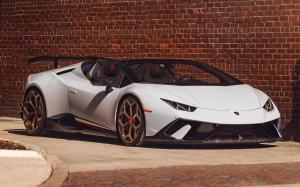 Lamborghini Huracan Perfomante Spyder by Novitec Rosso on Vossen Wheels (NV1) 2019 года